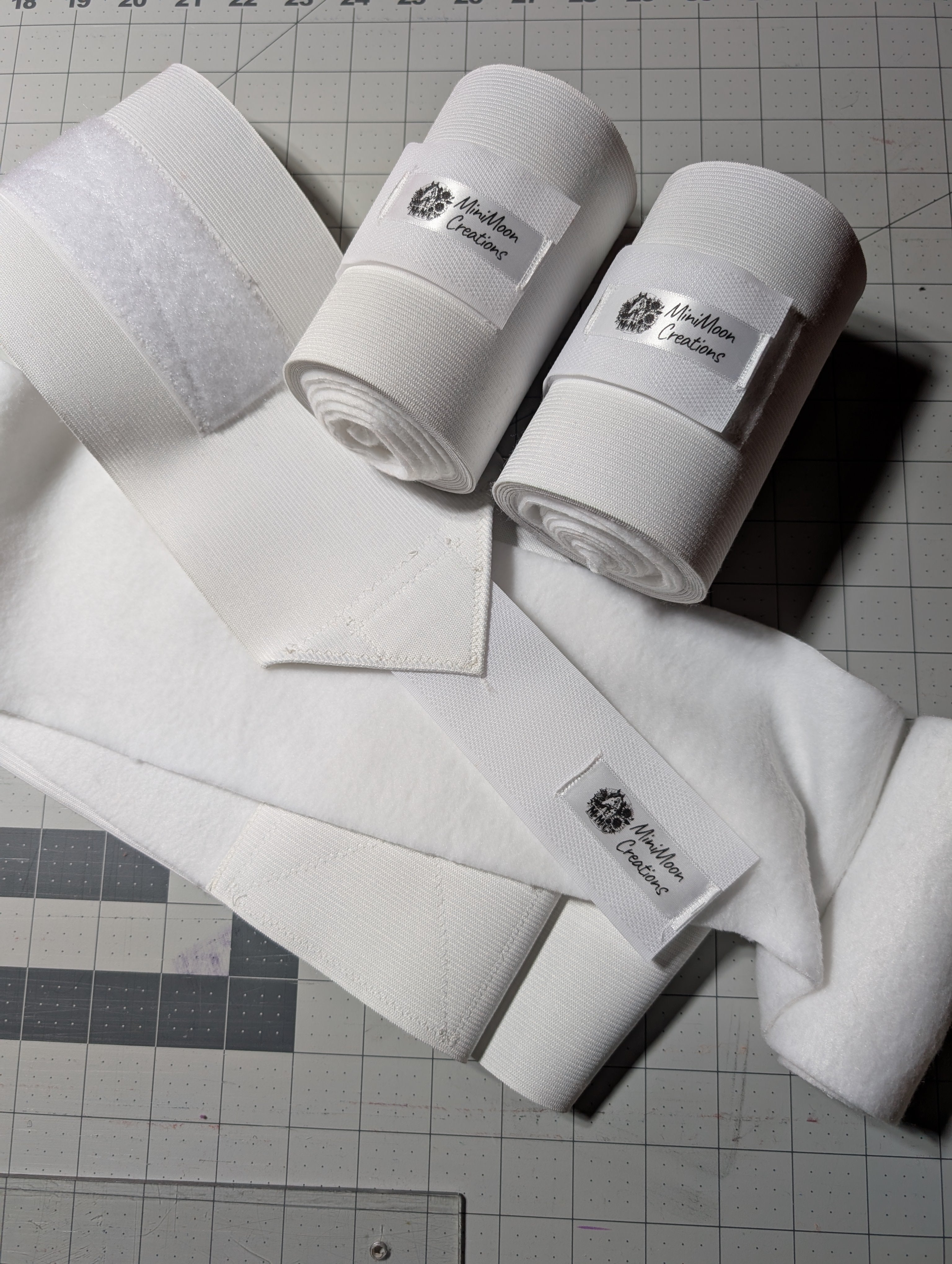 COMBI / Élastique BLANC - Ensemble de 4